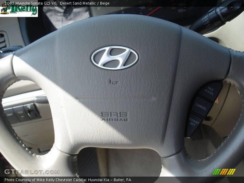 Desert Sand Metallic / Beige 2003 Hyundai Sonata GLS V6