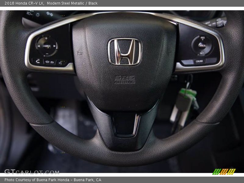 Modern Steel Metallic / Black 2018 Honda CR-V LX