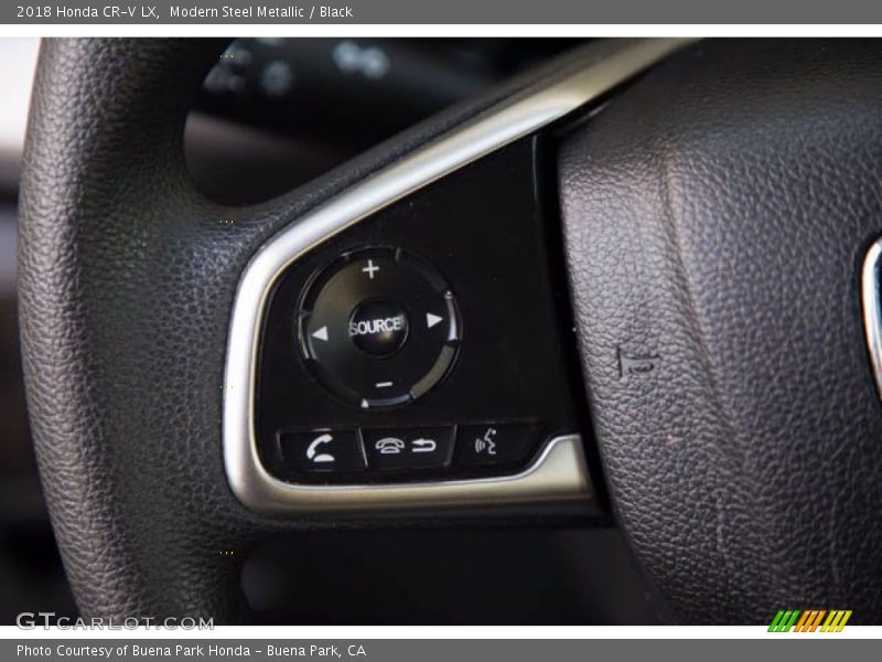 Modern Steel Metallic / Black 2018 Honda CR-V LX