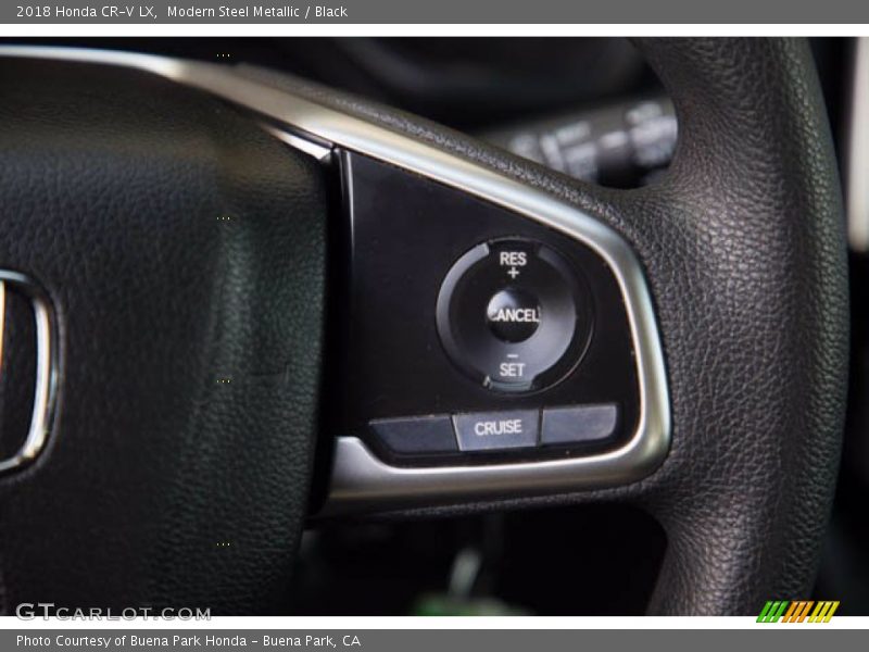 Modern Steel Metallic / Black 2018 Honda CR-V LX