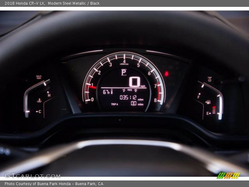 Modern Steel Metallic / Black 2018 Honda CR-V LX