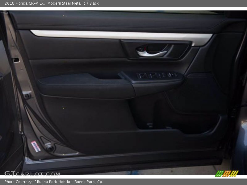 Modern Steel Metallic / Black 2018 Honda CR-V LX