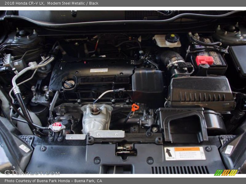 Modern Steel Metallic / Black 2018 Honda CR-V LX