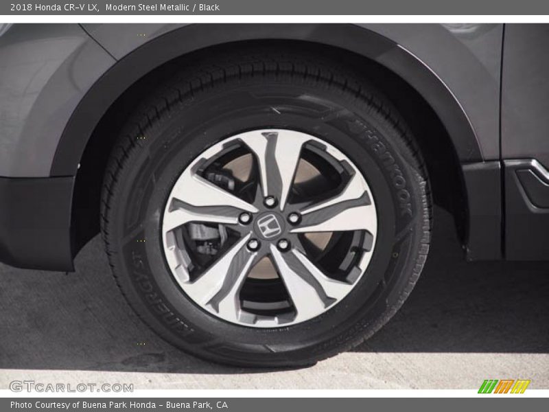 Modern Steel Metallic / Black 2018 Honda CR-V LX