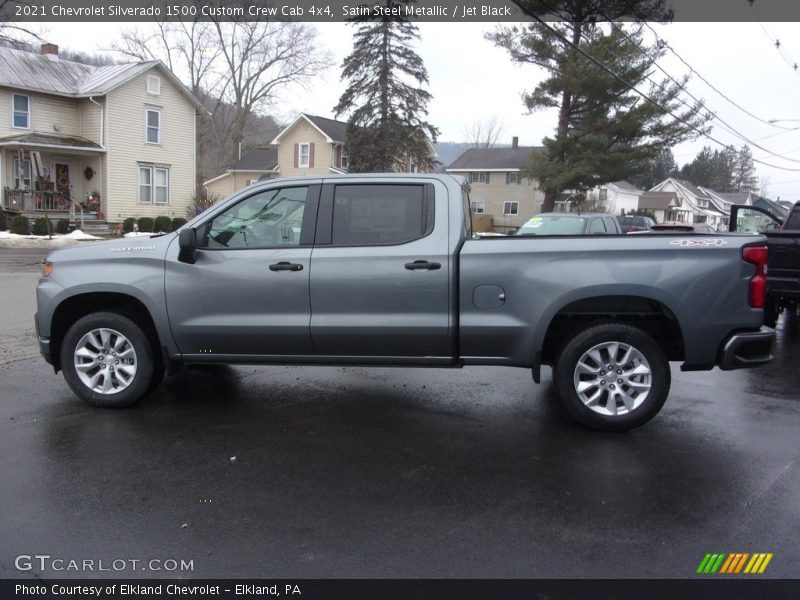  2021 Silverado 1500 Custom Crew Cab 4x4 Satin Steel Metallic