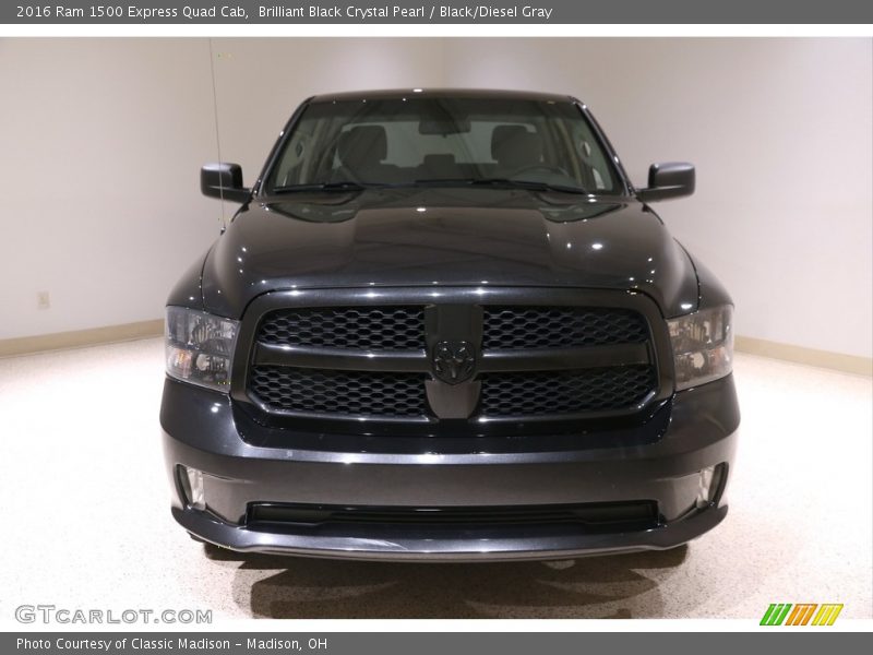 Brilliant Black Crystal Pearl / Black/Diesel Gray 2016 Ram 1500 Express Quad Cab