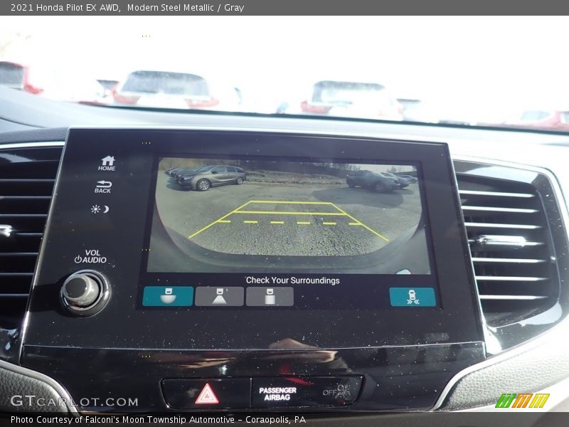 Modern Steel Metallic / Gray 2021 Honda Pilot EX AWD