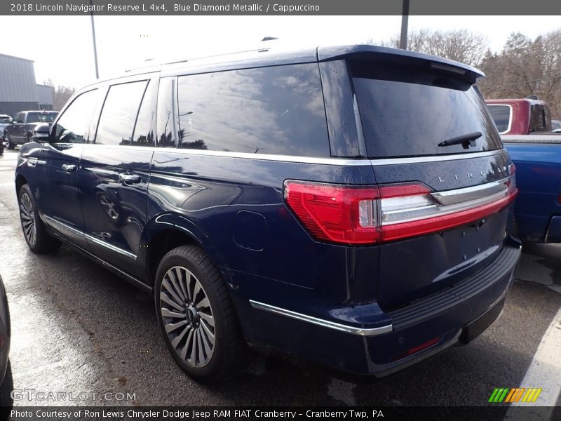 Blue Diamond Metallic / Cappuccino 2018 Lincoln Navigator Reserve L 4x4