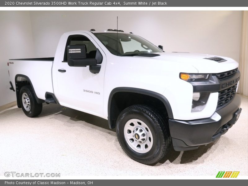 Summit White / Jet Black 2020 Chevrolet Silverado 3500HD Work Truck Regular Cab 4x4