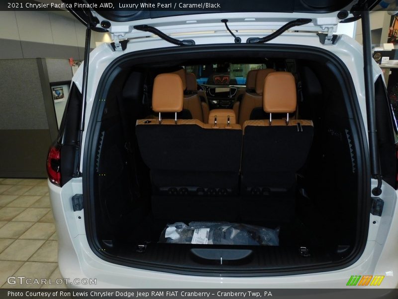 Luxury White Pearl / Caramel/Black 2021 Chrysler Pacifica Pinnacle AWD