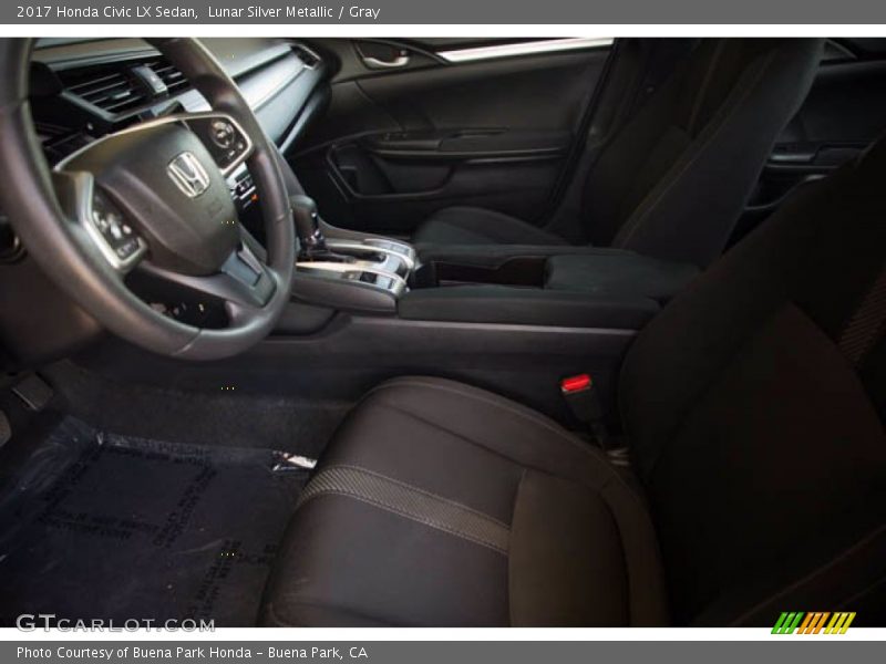 Lunar Silver Metallic / Gray 2017 Honda Civic LX Sedan