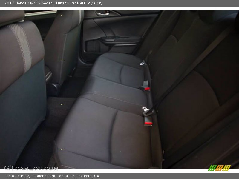 Lunar Silver Metallic / Gray 2017 Honda Civic LX Sedan