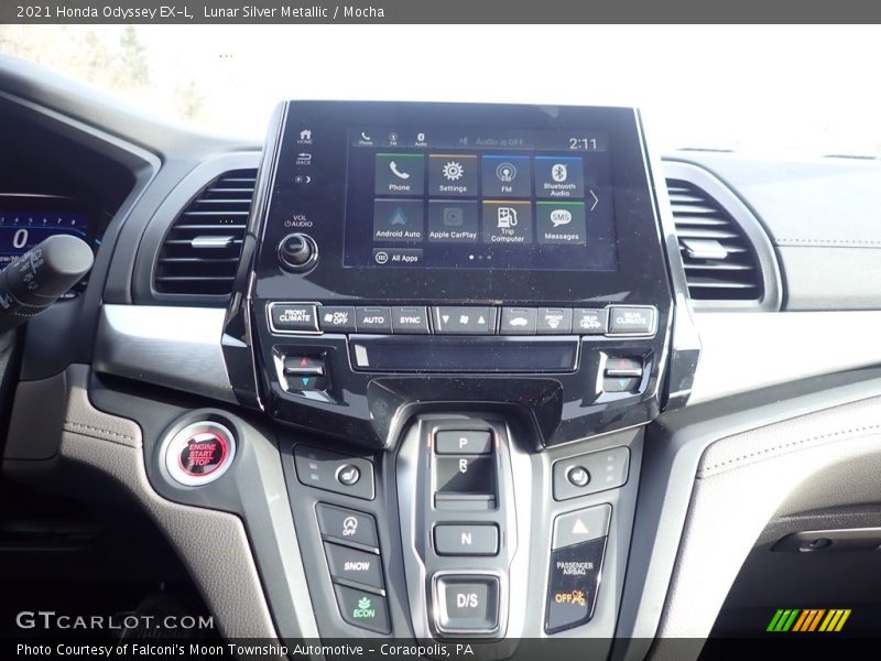 Lunar Silver Metallic / Mocha 2021 Honda Odyssey EX-L