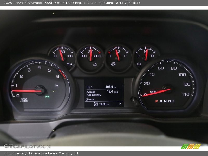  2020 Silverado 3500HD Work Truck Regular Cab 4x4 Work Truck Regular Cab 4x4 Gauges