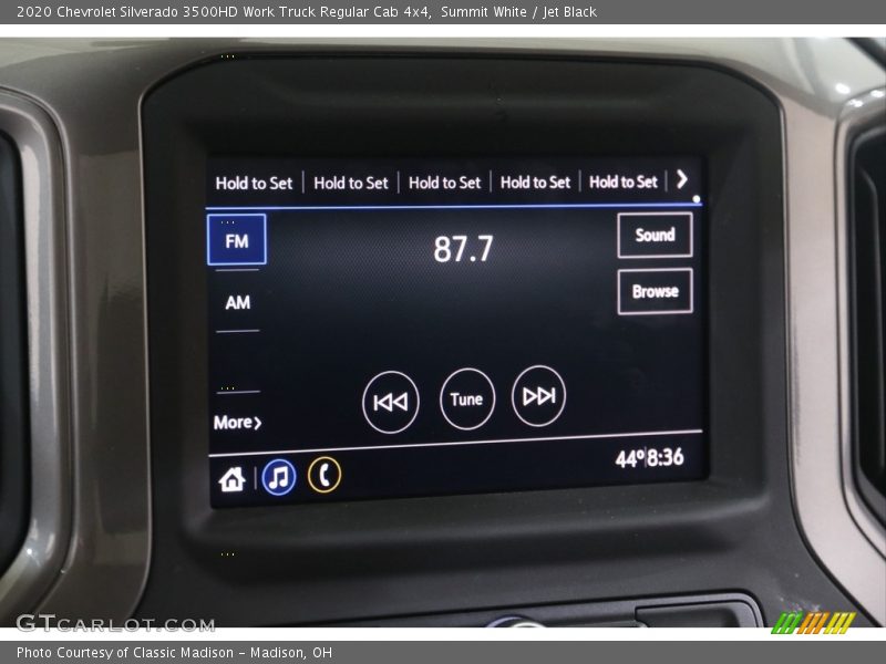 Audio System of 2020 Silverado 3500HD Work Truck Regular Cab 4x4