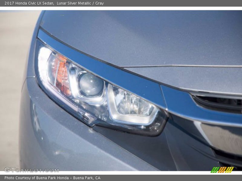 Lunar Silver Metallic / Gray 2017 Honda Civic LX Sedan