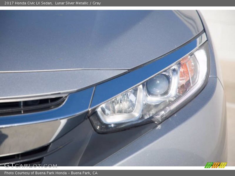 Lunar Silver Metallic / Gray 2017 Honda Civic LX Sedan
