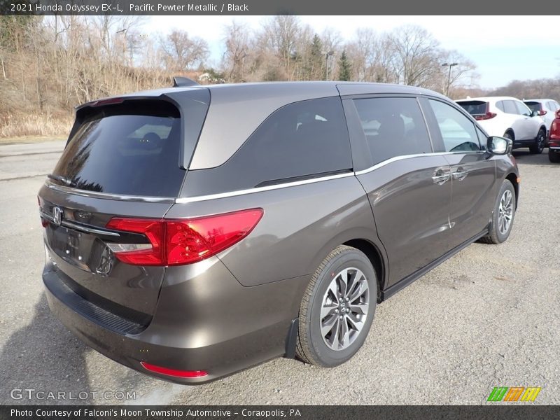 Pacific Pewter Metallic / Black 2021 Honda Odyssey EX-L