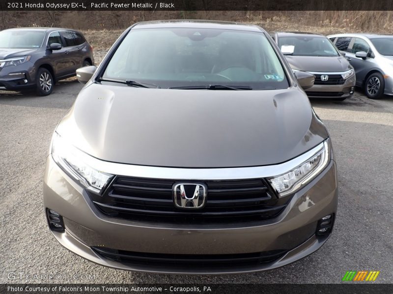 Pacific Pewter Metallic / Black 2021 Honda Odyssey EX-L