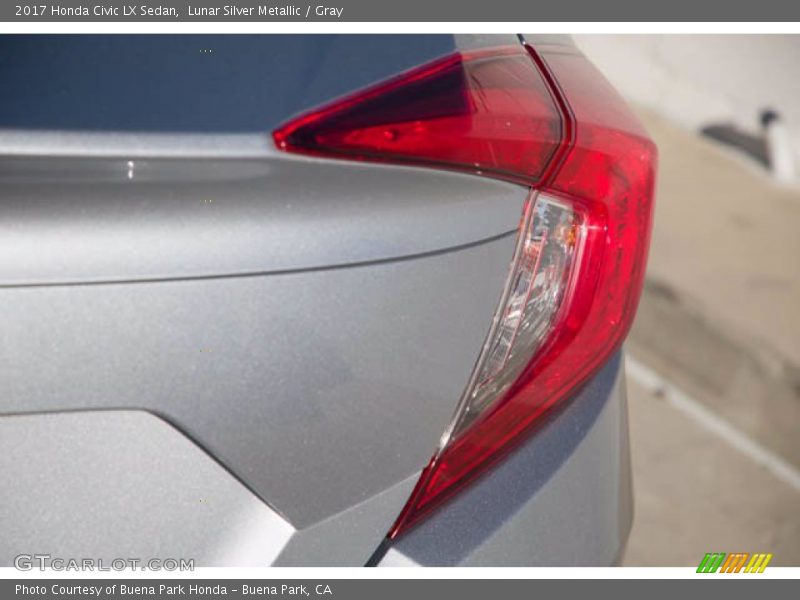 Lunar Silver Metallic / Gray 2017 Honda Civic LX Sedan