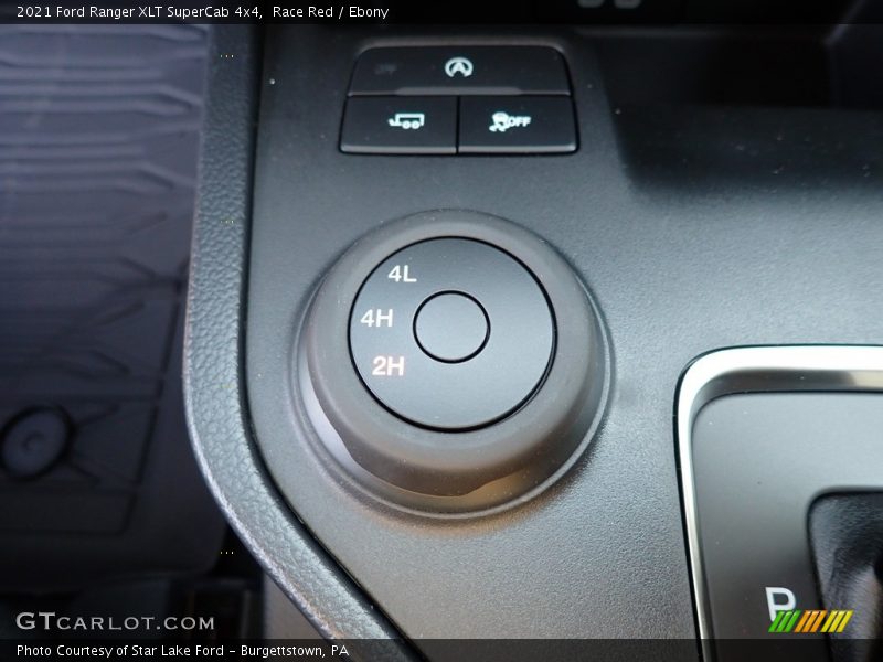 Controls of 2021 Ranger XLT SuperCab 4x4