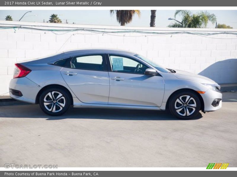Lunar Silver Metallic / Gray 2017 Honda Civic LX Sedan
