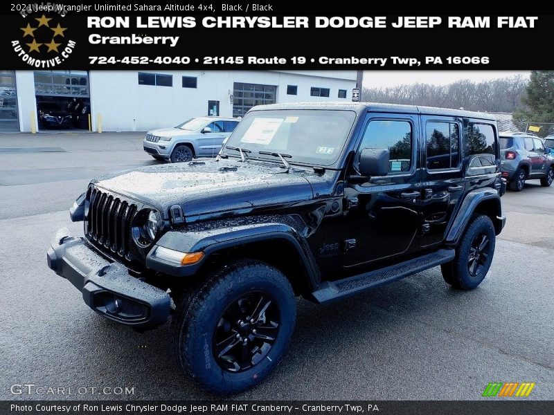Black / Black 2021 Jeep Wrangler Unlimited Sahara Altitude 4x4