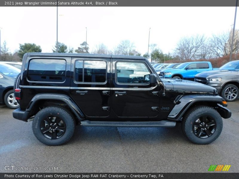 Black / Black 2021 Jeep Wrangler Unlimited Sahara Altitude 4x4
