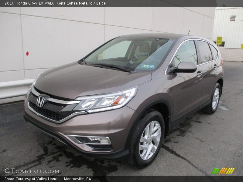 Kona Coffee Metallic / Beige 2016 Honda CR-V EX AWD
