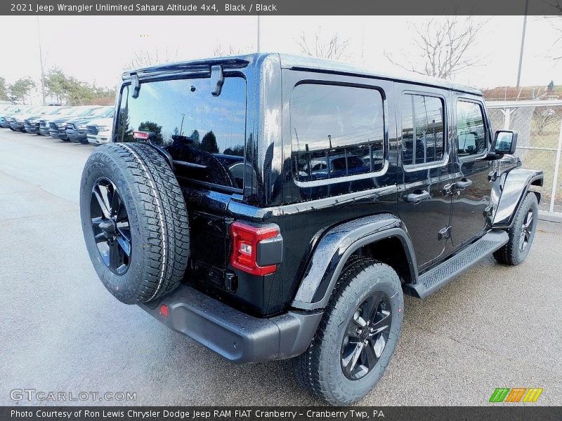 Black / Black 2021 Jeep Wrangler Unlimited Sahara Altitude 4x4