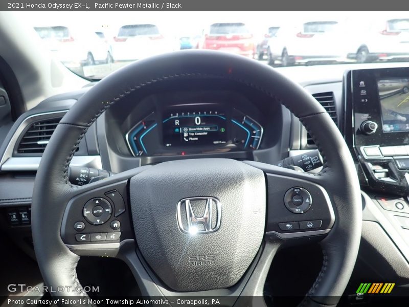 Pacific Pewter Metallic / Black 2021 Honda Odyssey EX-L