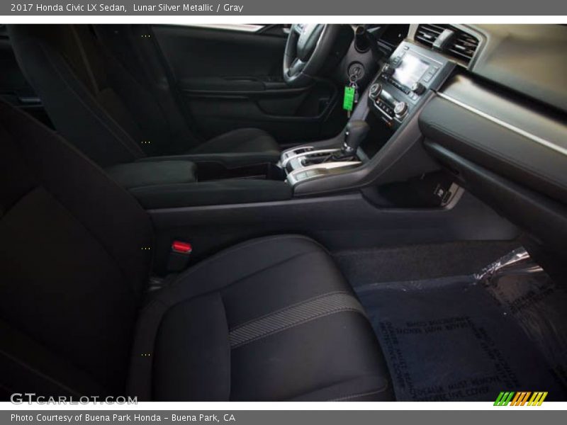 Lunar Silver Metallic / Gray 2017 Honda Civic LX Sedan