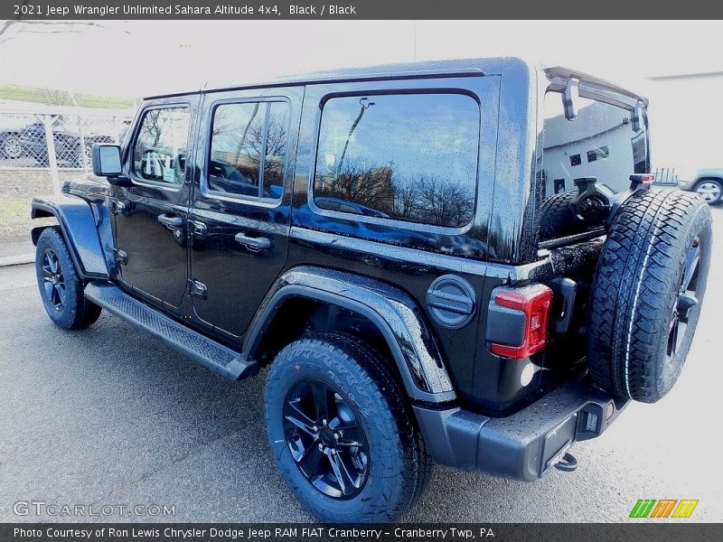 Black / Black 2021 Jeep Wrangler Unlimited Sahara Altitude 4x4