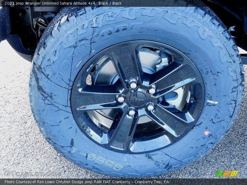 Black / Black 2021 Jeep Wrangler Unlimited Sahara Altitude 4x4