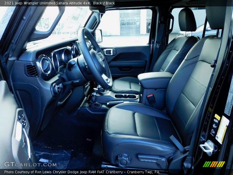 Black / Black 2021 Jeep Wrangler Unlimited Sahara Altitude 4x4