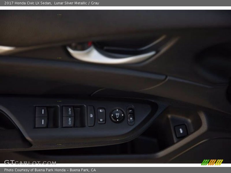 Lunar Silver Metallic / Gray 2017 Honda Civic LX Sedan
