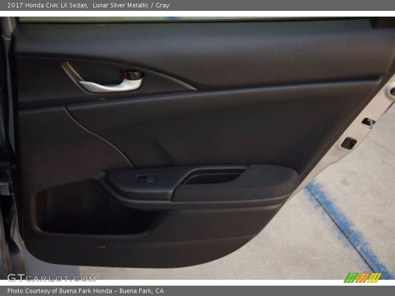 Lunar Silver Metallic / Gray 2017 Honda Civic LX Sedan