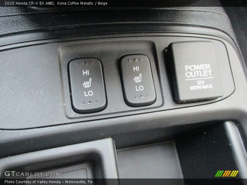 Kona Coffee Metallic / Beige 2016 Honda CR-V EX AWD