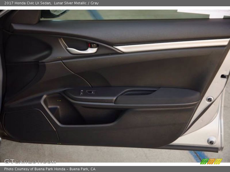 Lunar Silver Metallic / Gray 2017 Honda Civic LX Sedan