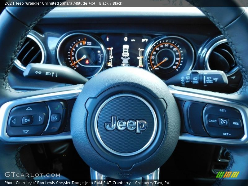 Black / Black 2021 Jeep Wrangler Unlimited Sahara Altitude 4x4