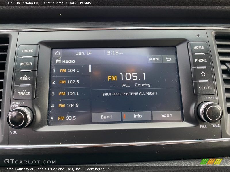 Pantera Metal / Dark Graphite 2019 Kia Sedona LX