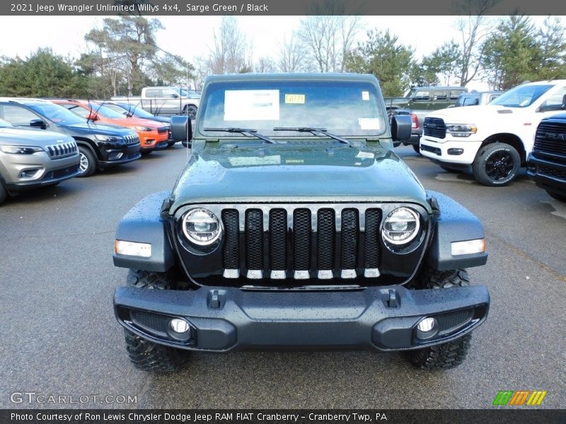 Sarge Green / Black 2021 Jeep Wrangler Unlimited Willys 4x4