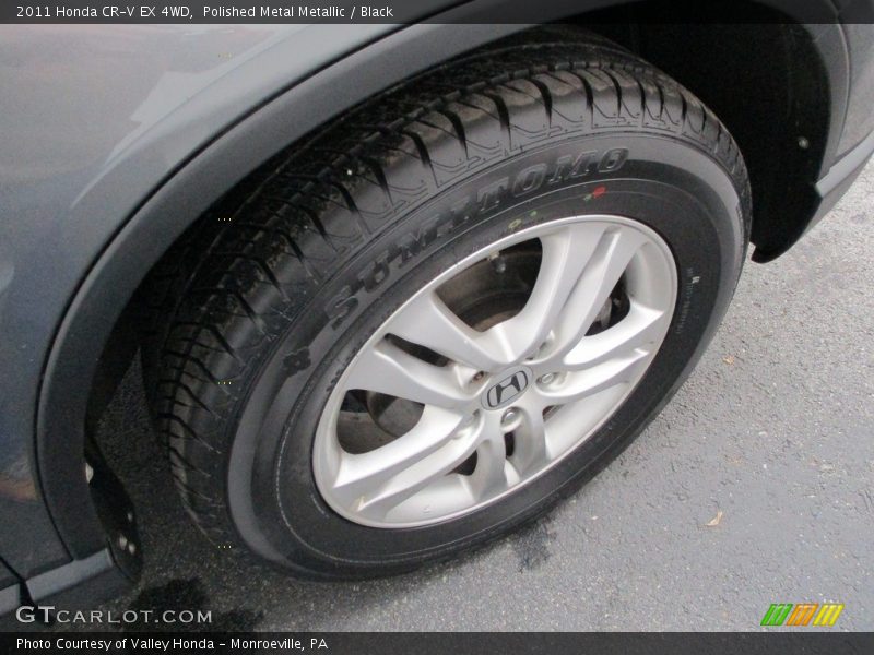 Polished Metal Metallic / Black 2011 Honda CR-V EX 4WD