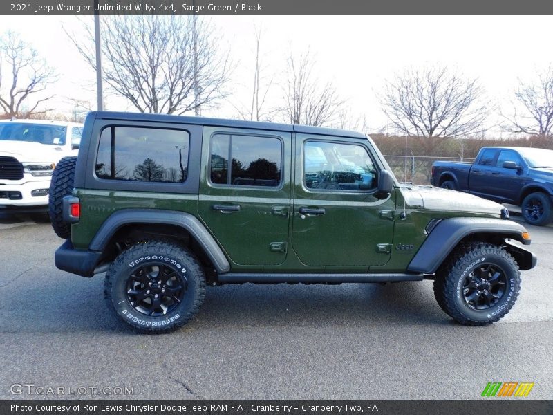 Sarge Green / Black 2021 Jeep Wrangler Unlimited Willys 4x4