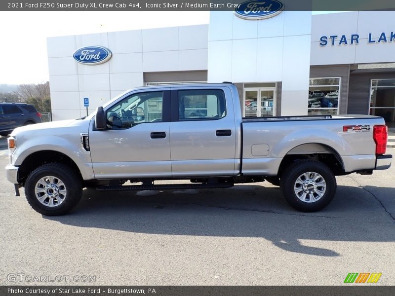 Iconic Silver / Medium Earth Gray 2021 Ford F250 Super Duty XL Crew Cab 4x4