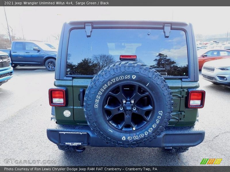 Sarge Green / Black 2021 Jeep Wrangler Unlimited Willys 4x4