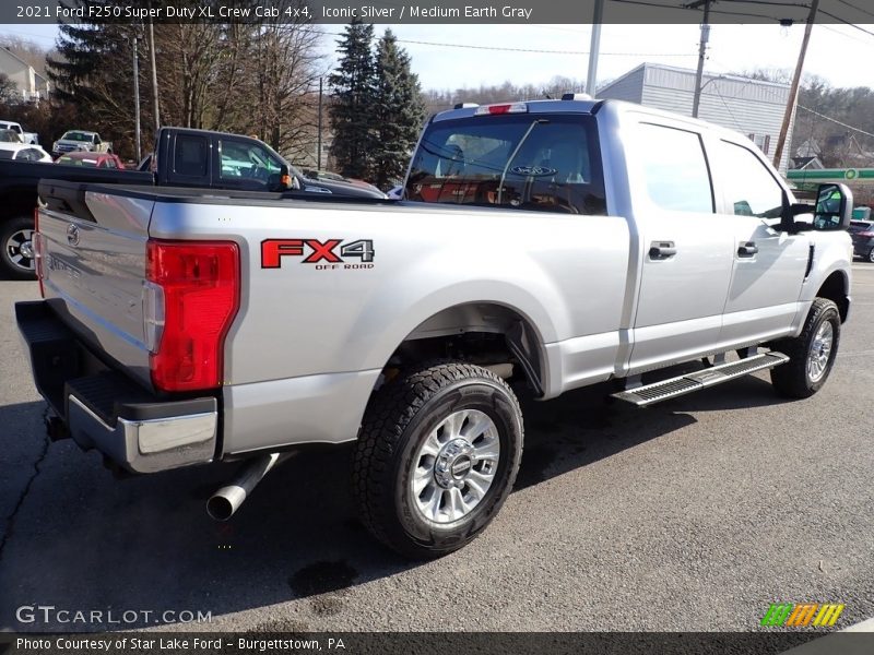Iconic Silver / Medium Earth Gray 2021 Ford F250 Super Duty XL Crew Cab 4x4