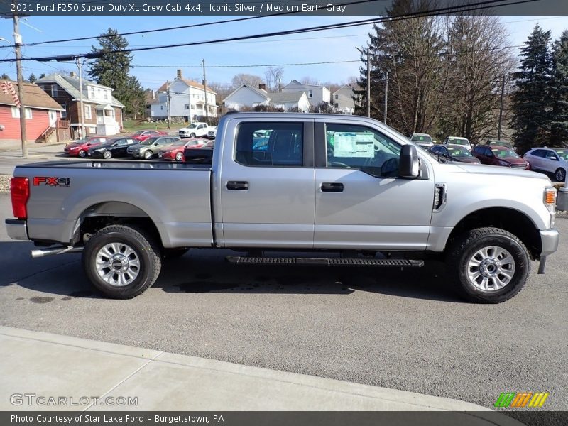Iconic Silver / Medium Earth Gray 2021 Ford F250 Super Duty XL Crew Cab 4x4