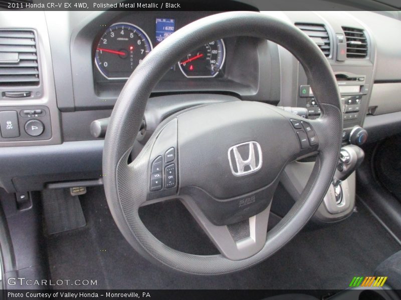 Polished Metal Metallic / Black 2011 Honda CR-V EX 4WD