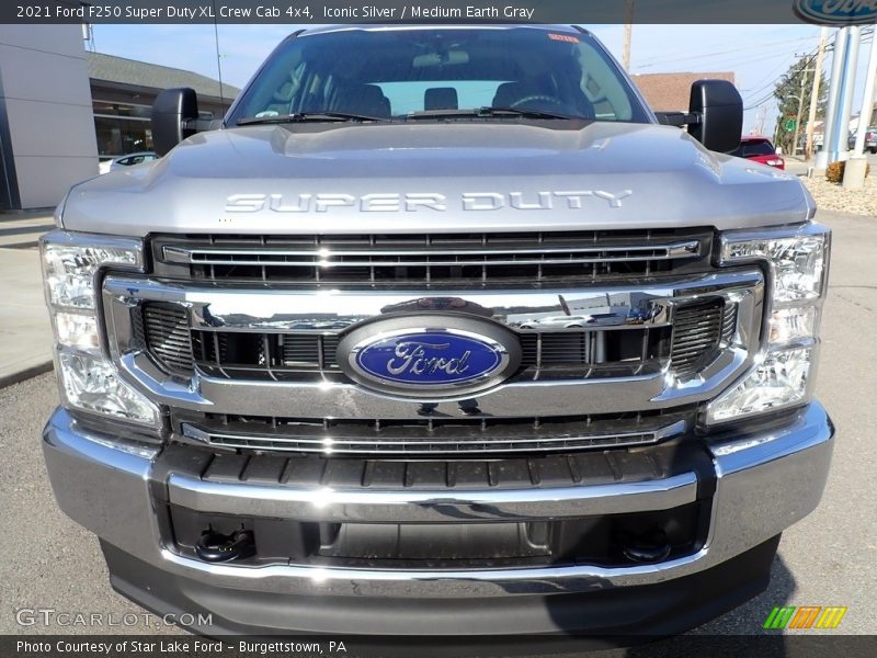 Iconic Silver / Medium Earth Gray 2021 Ford F250 Super Duty XL Crew Cab 4x4